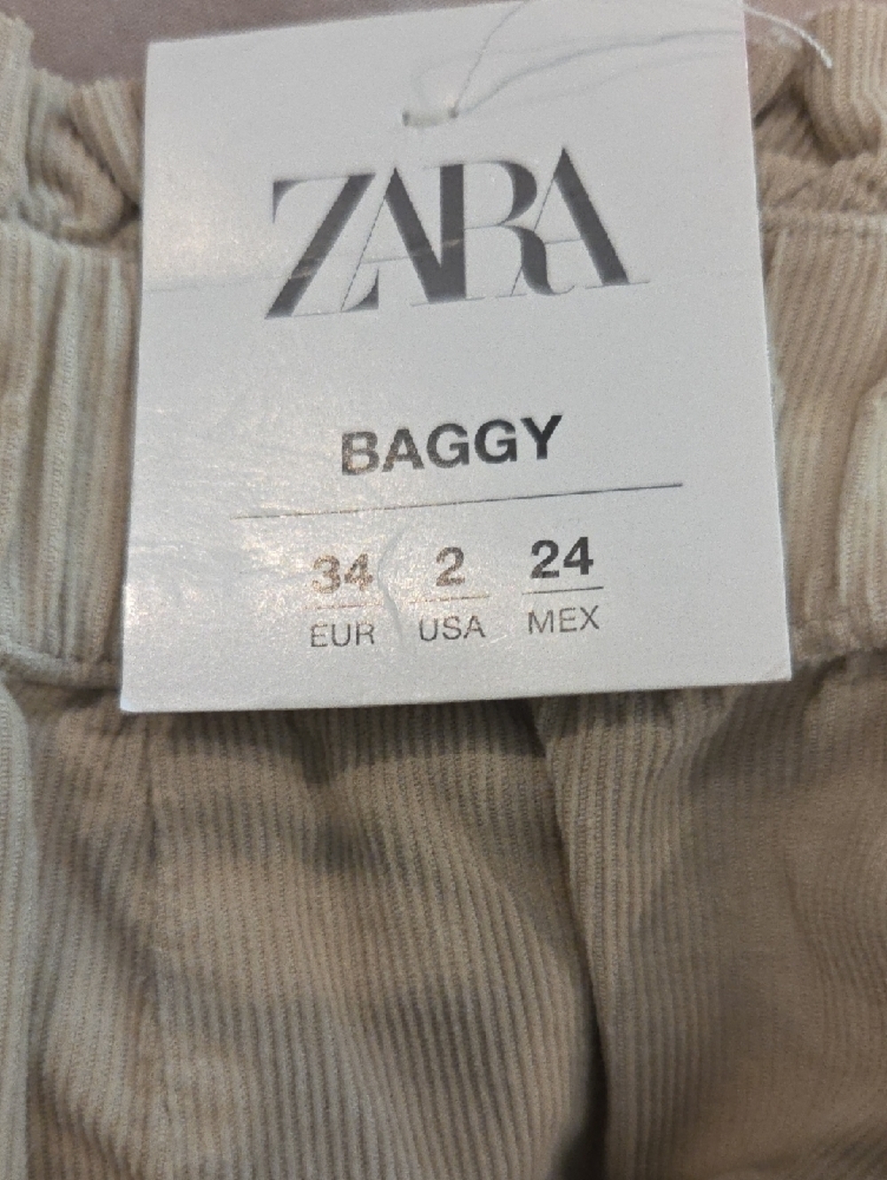 Zara Cream Paperbag Ankle Pants - Picture 3 of 5